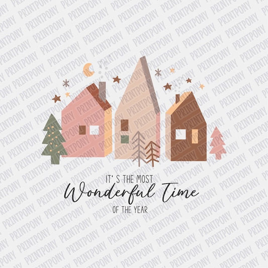 The most Wonderful Time of the Year Boho DTF transfer - PrintPony