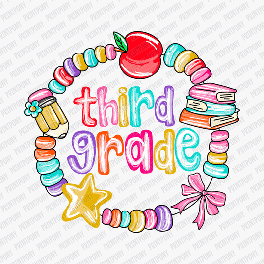 Third Grade Bracelet Design DTF transfer - PrintPony™