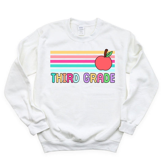 Third Grade Stripes - DTF Transfer - PrintPony®