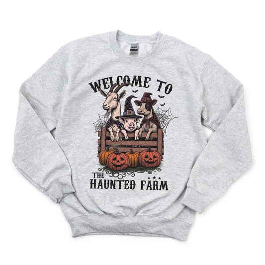 Welcome to the Haunted Farm DTF transfer - PrintPony