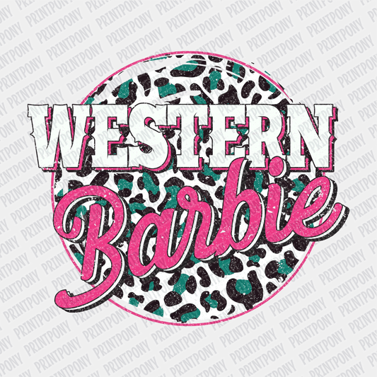 Western Barbie DTF Transfer - PrintPony