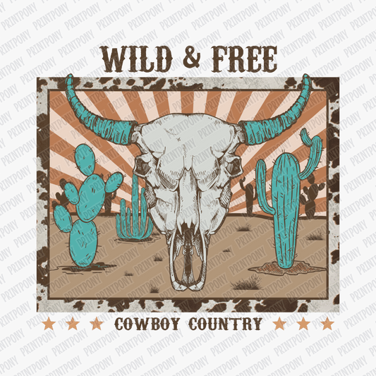 Wild & Free Western DTF Transfer - PrintPony™