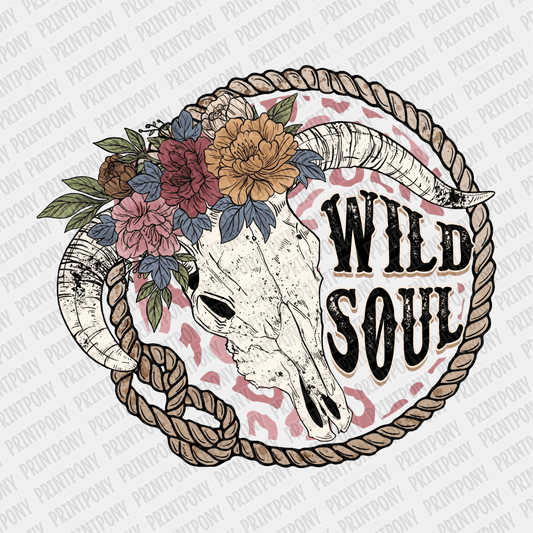 Wild Soul Floral Boho DTF transfer - PrintPony