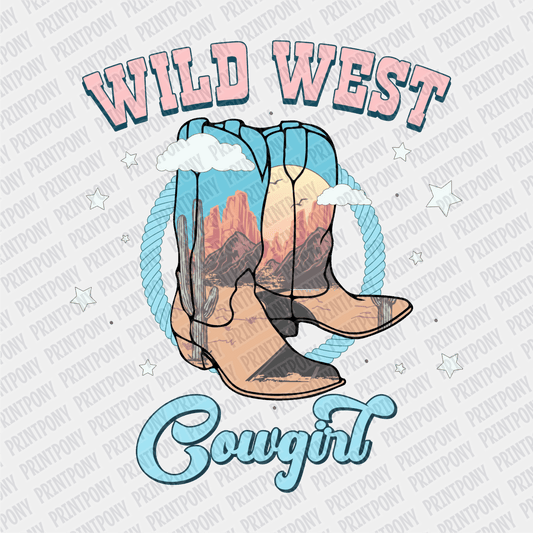 Wild West Cowgirl DTF Transfer - PrintPony