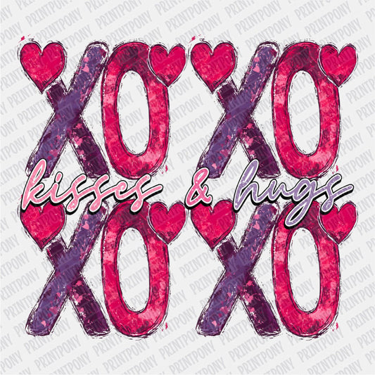 XOXO Hugs and Kisses DTF Transfer - PrintPony