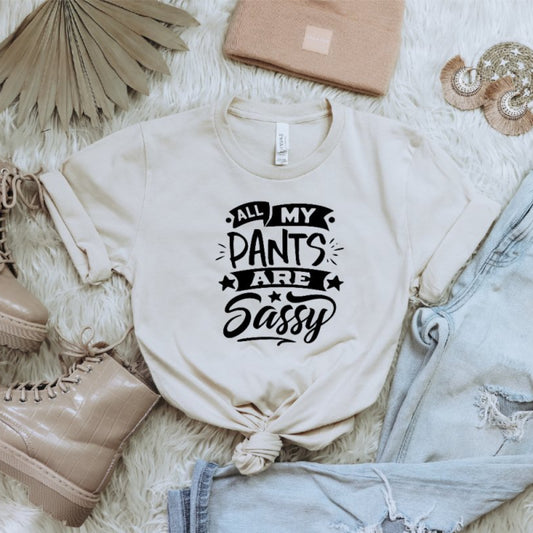 All My Pants are Sassy - Ready to Press DTF Transfer - PrintPony