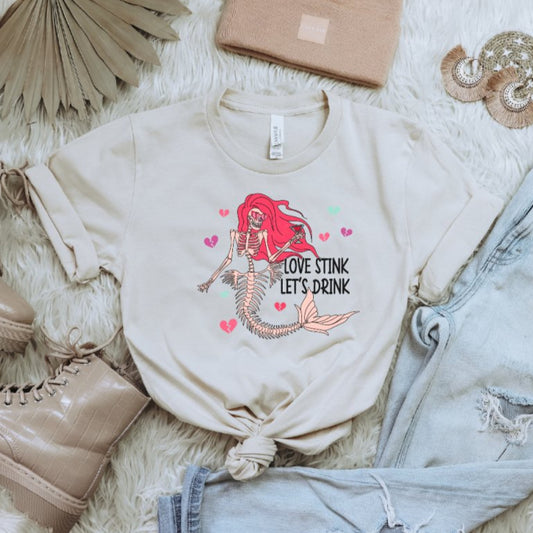 Love Stink Let's Drink - Ready to Press DTF Transfer - PrintPony