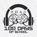 100 Days of School Gamer DTF Transfer - PrintPony
