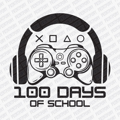 100 Days of School Gamer DTF Transfer - Print Pony™