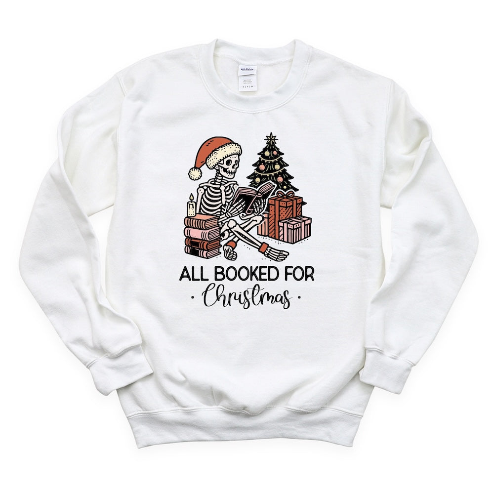 All Booked for Christmas Skeleton DTF Transfer - Print Pony™