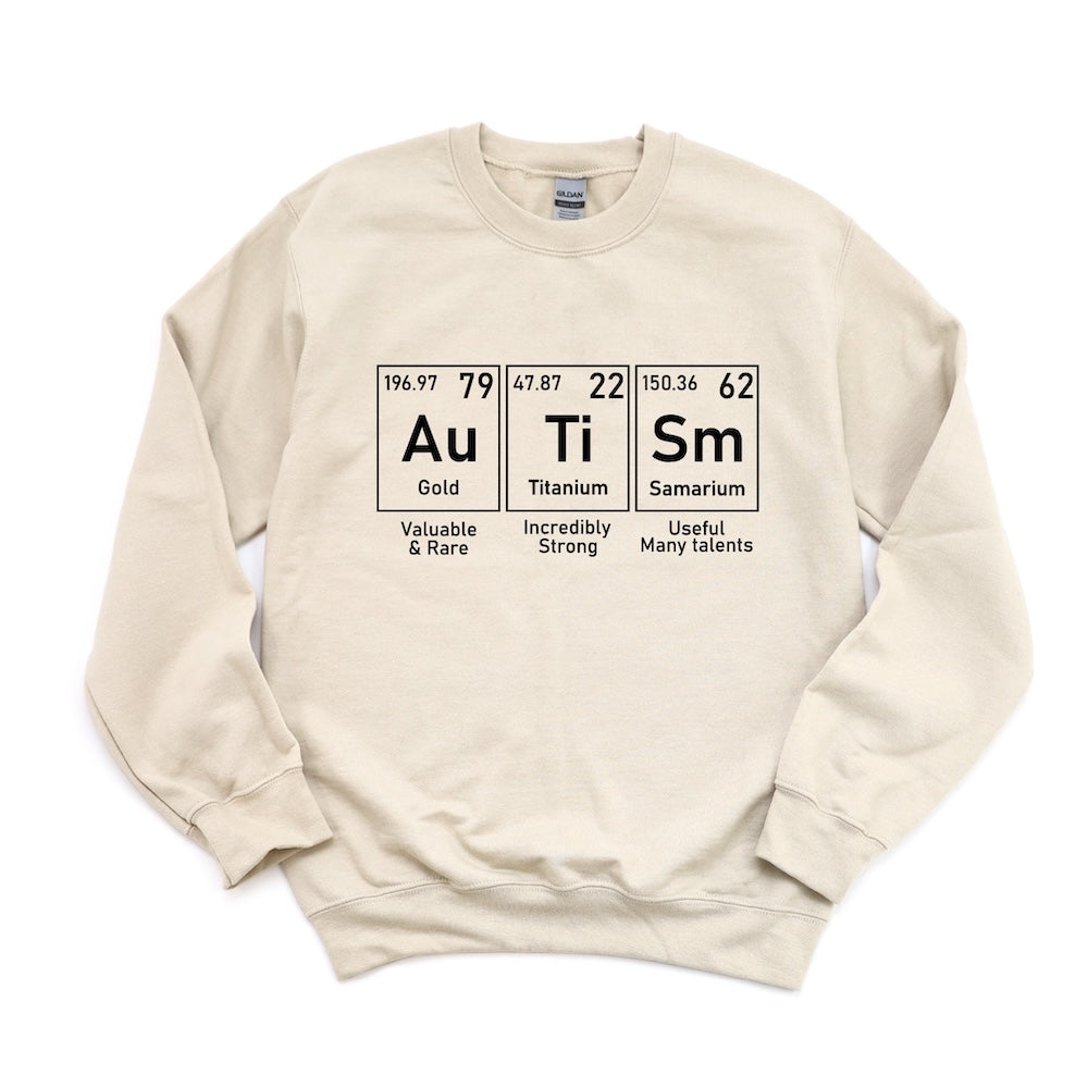 Autism Periodic Table (Black) DTF Transfer