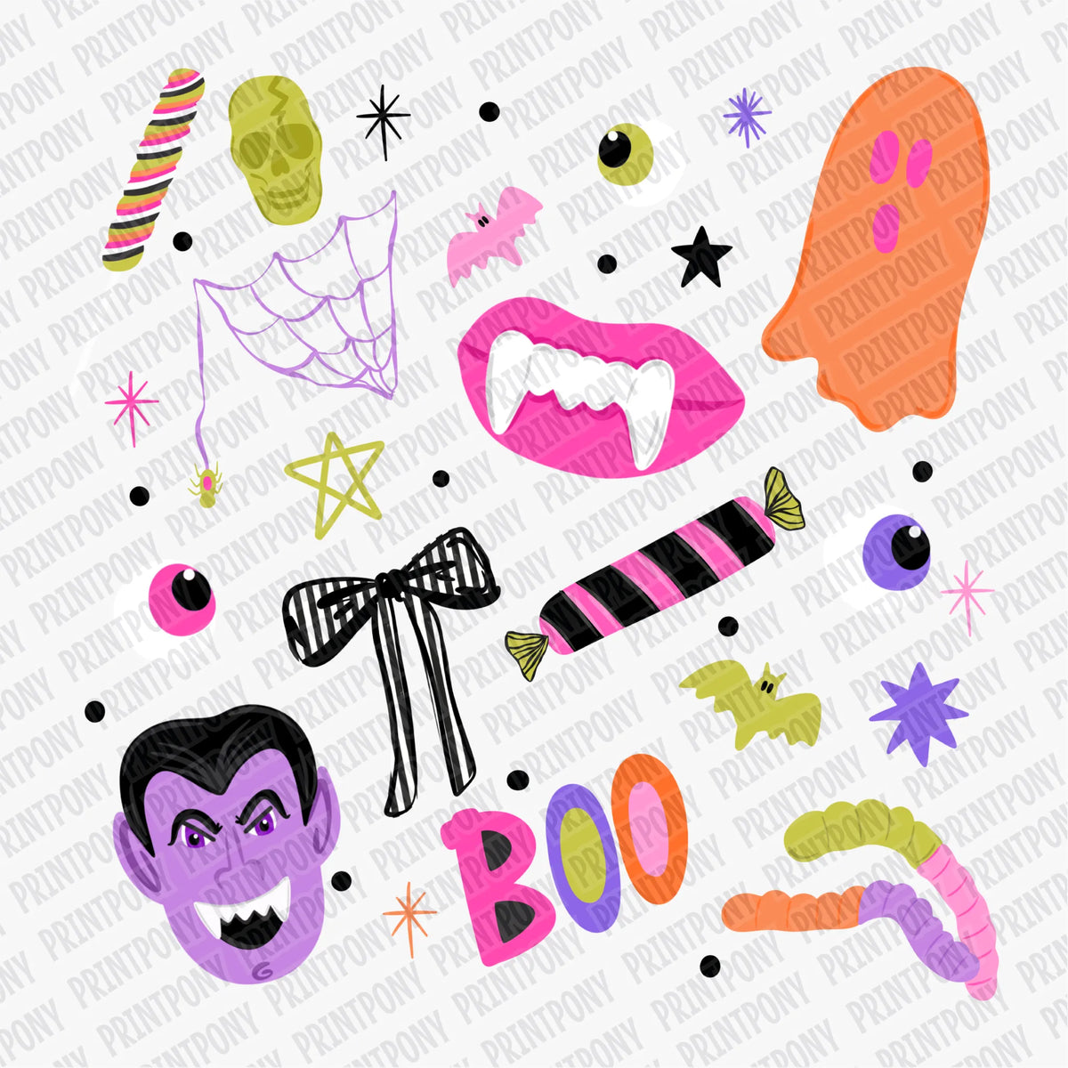 Boo Collage - DTF Transfer