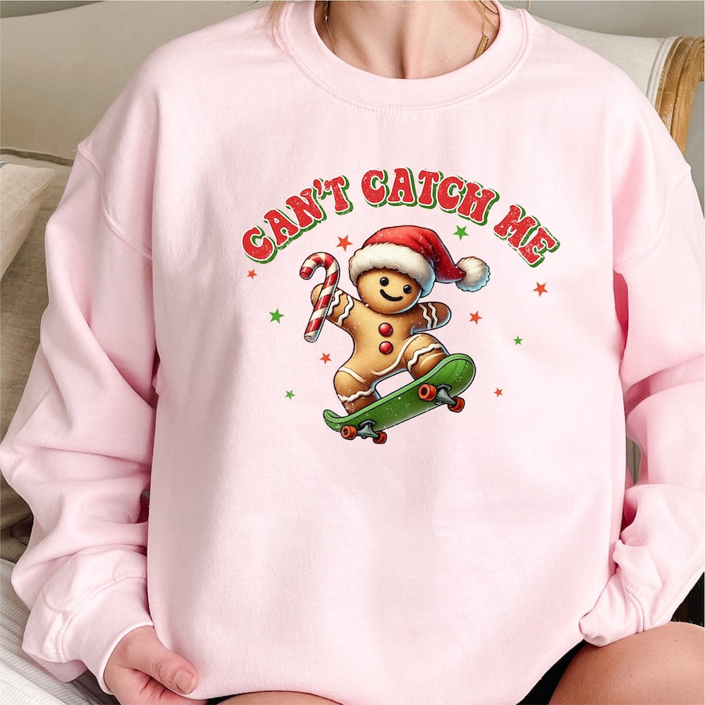 Can't Catch Me Gingerbread Man DTF Transfer