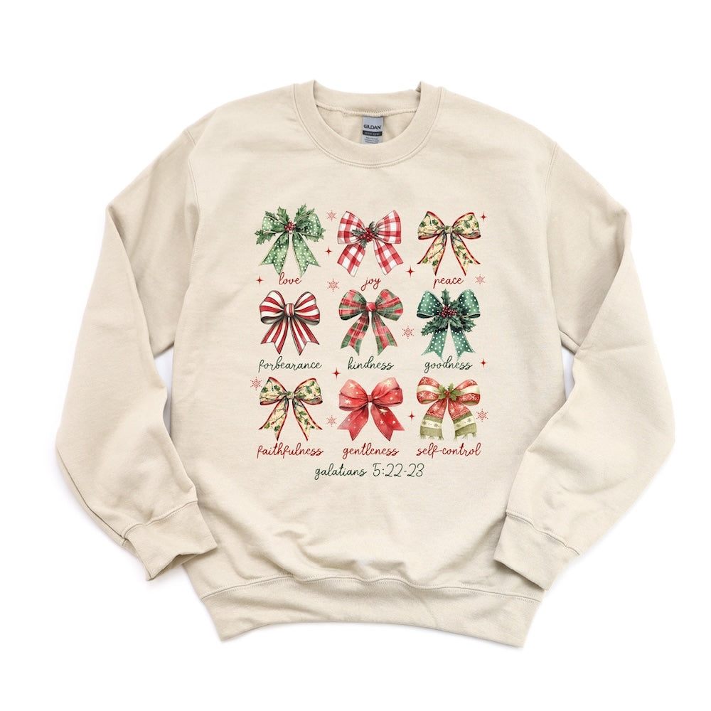 Coquette Bows Galatians 5:22-23 DTF Transfer