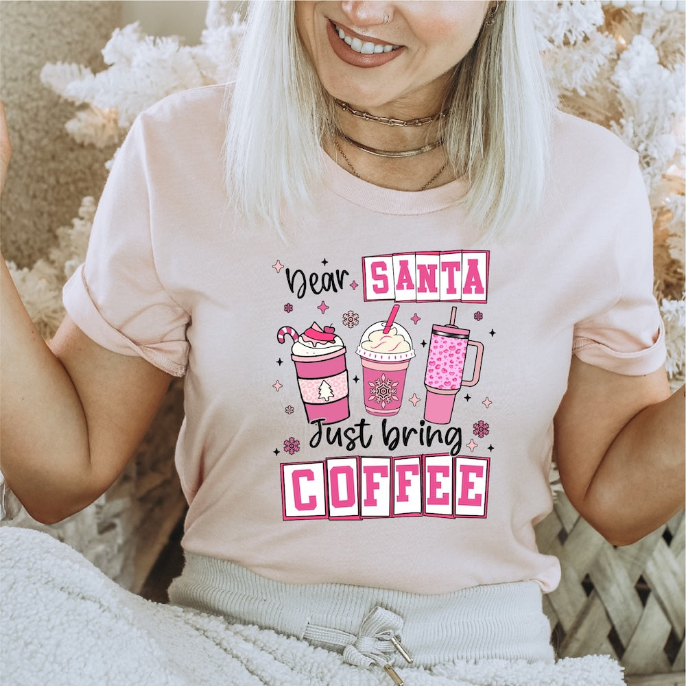 Dear Santa, just bring Coffee DTF transfer