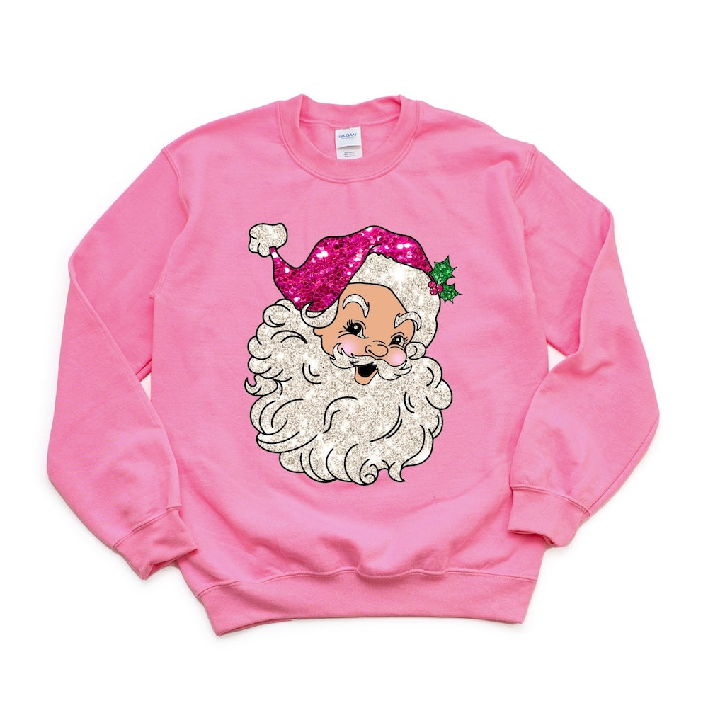 Santa Faux Embroidered DTF transfer