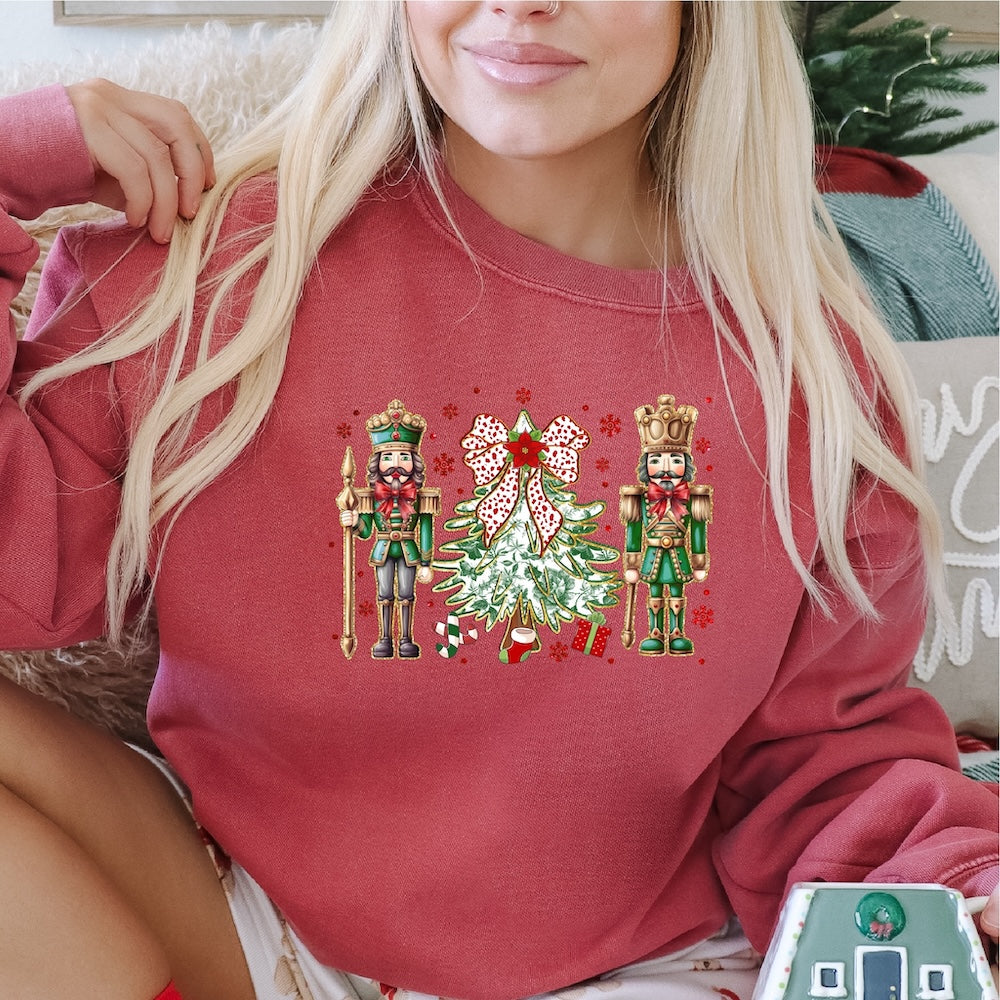 Green Floral Nutcracker DTF transfer