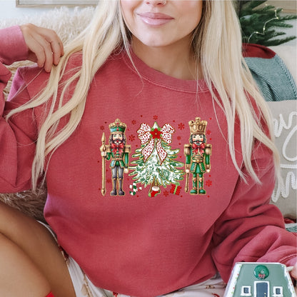 Green Floral Nutcracker DTF transfer