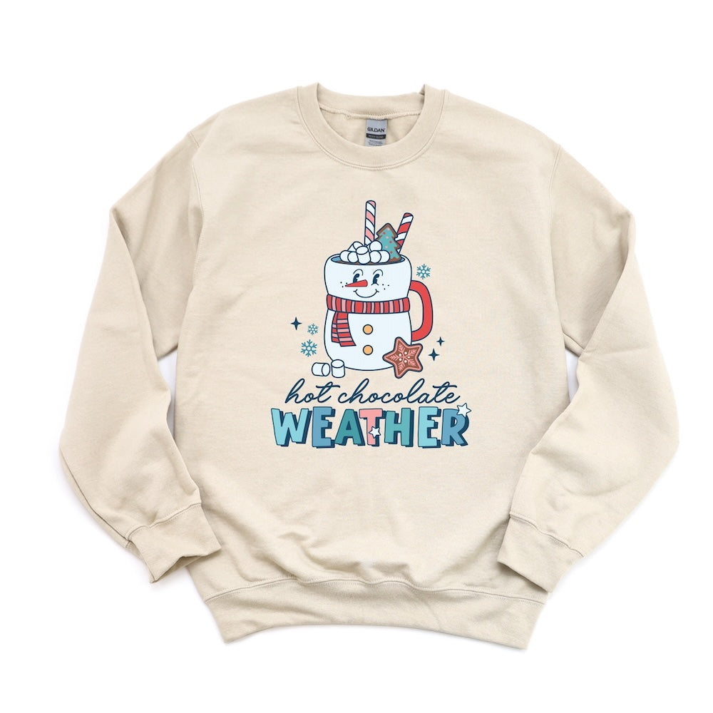 Hot Chocolate Weather Snowman DTF transfer