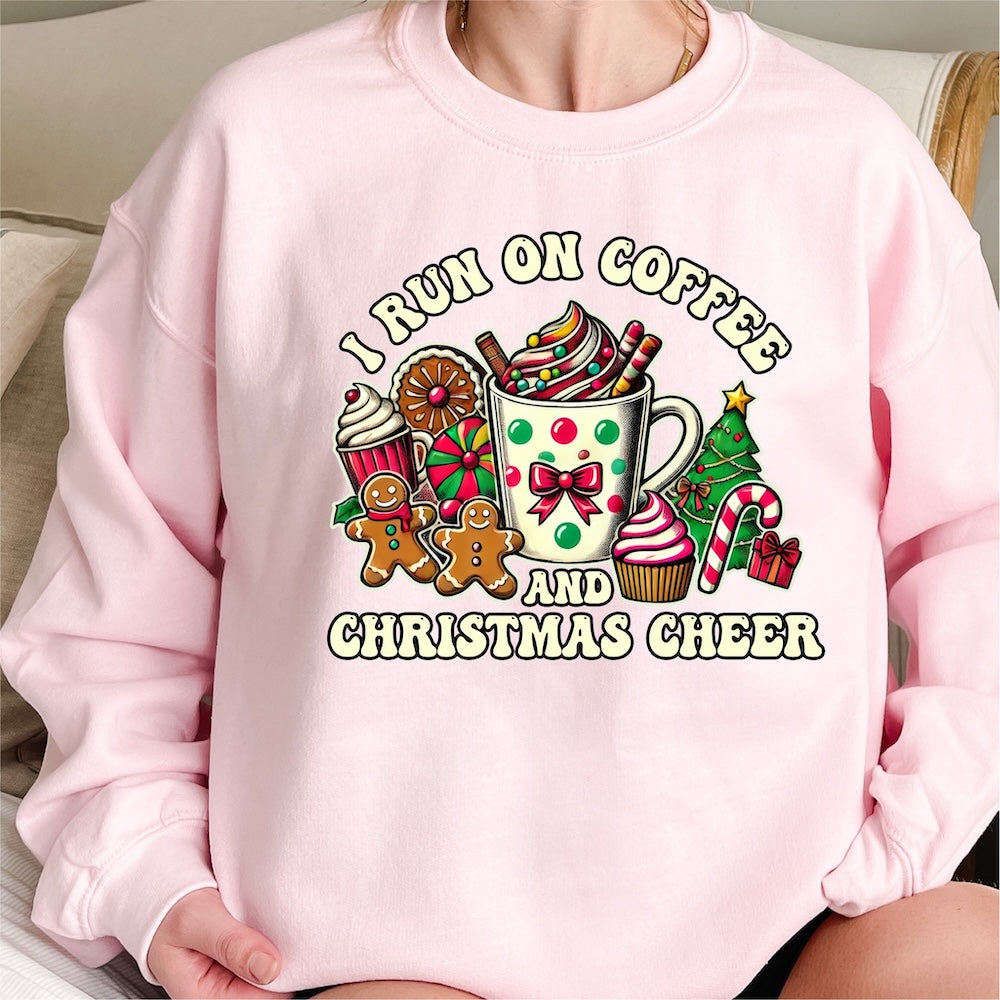 I run on Coffee and Christmas Cheer DTF transfer