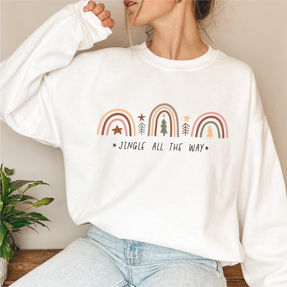 Jingle all the way Boho DTF transfer