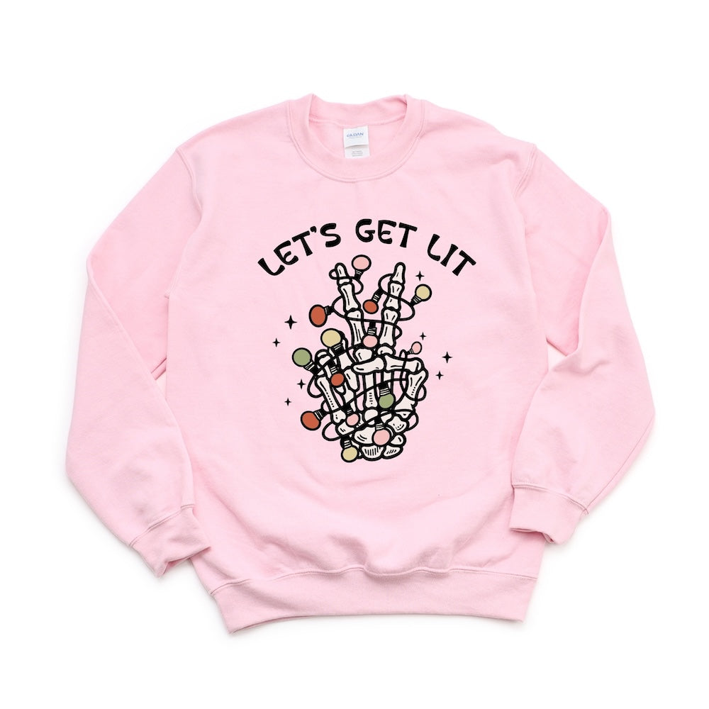Let's Get Lit Skeleton DTF transfer