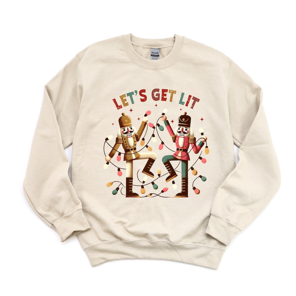 Let's Get Lit Nutcracker DTF transfer