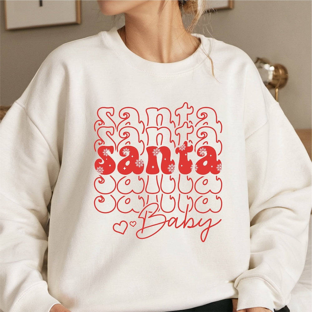 Santa Baby DTF transfer