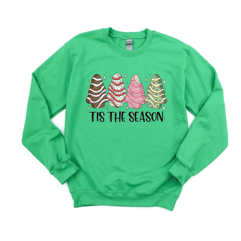 Tis' the Season Tree cakes DTF transfer