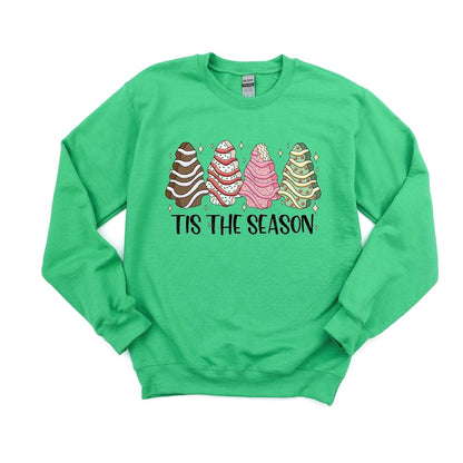 Tis' the Season Tree cakes DTF transfer