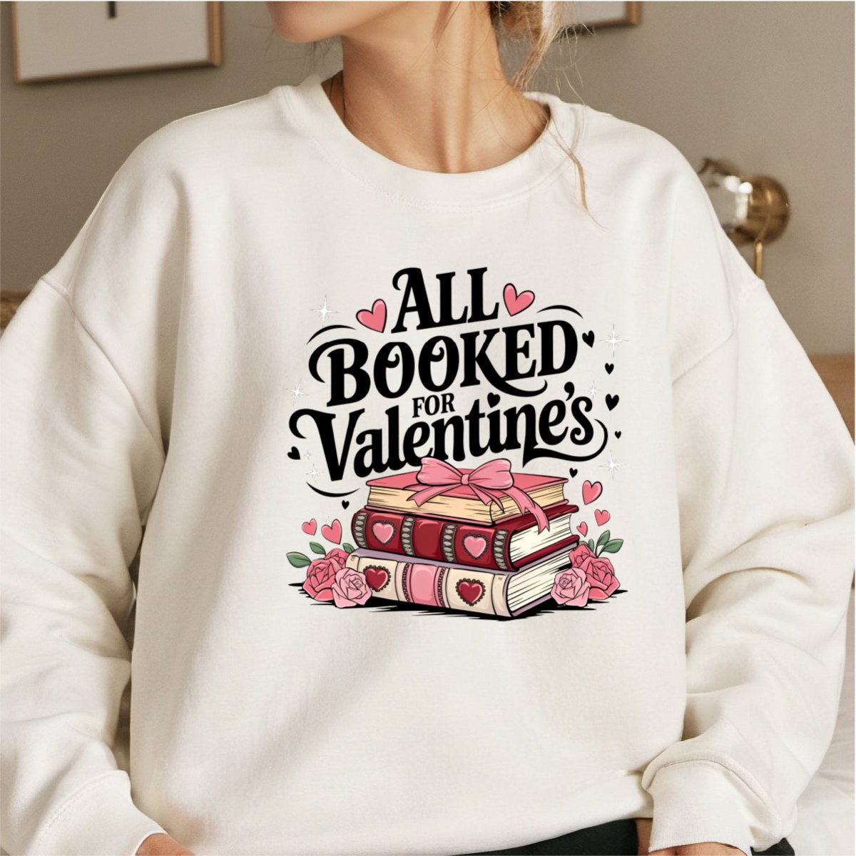 All Booked for Valentine's DTF Transfer - PrintPony