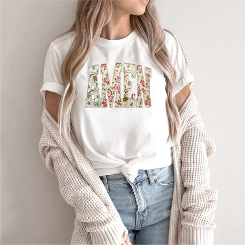 Amen Floral Coquette DTF Transfer - PrintPony