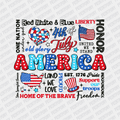 America, Home of the Brave - Patriotic DTF transfer - PrintPony