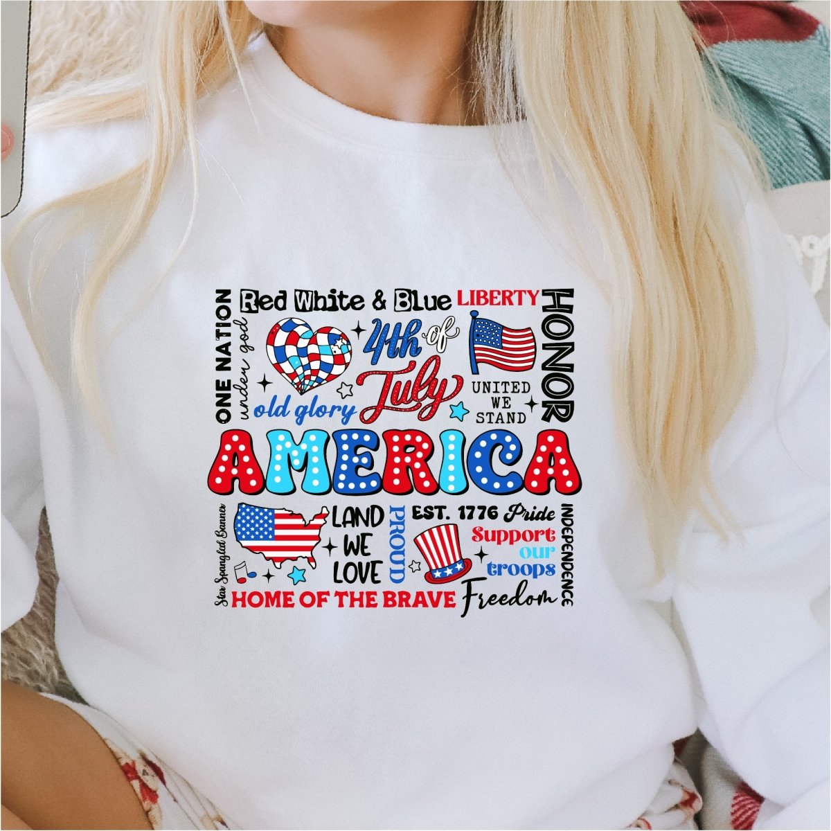 America, Home of the Brave - Patriotic DTF transfer - PrintPony
