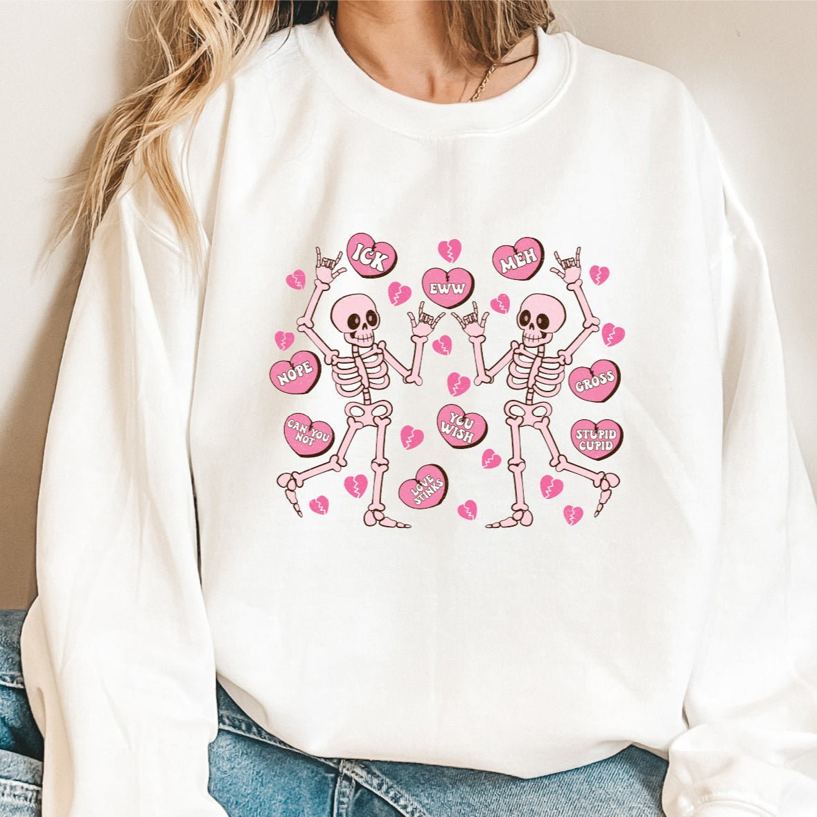 Anti - Valentine Skeletons DTF Transfer - PrintPony