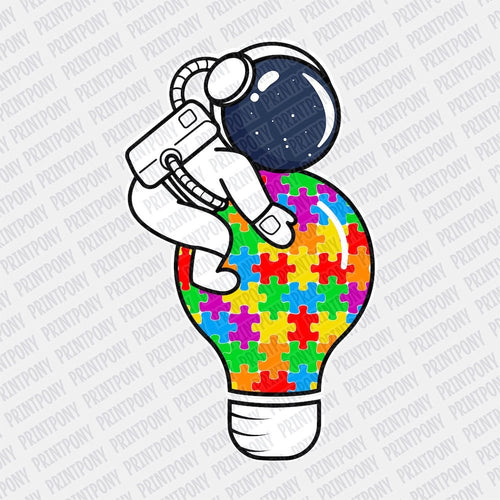 Autism Astronaut DTF Transfer - Print Pony‚Äö√ë¬¢