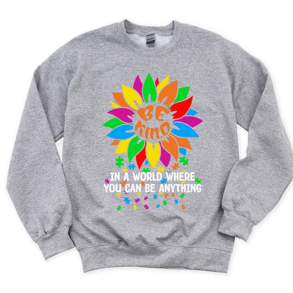 Autism Be Kind Flower DTF Transfer - PrintPony