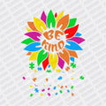 Autism Be Kind Flower DTF Transfer - PrintPony
