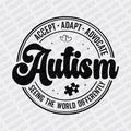 Autism Seeing the World Differently DTF Transfer - PrintPony