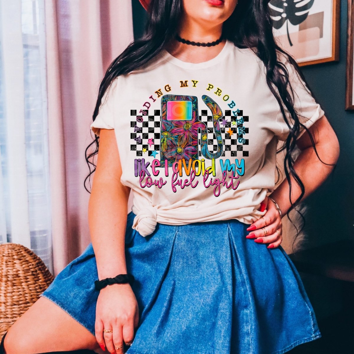 Avoiding my Problems Like I Avoid My Low Fuel Light DTF Transfer - PrintPony