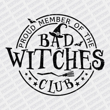 Bad Witches Club DTF transfer - Print Pony™