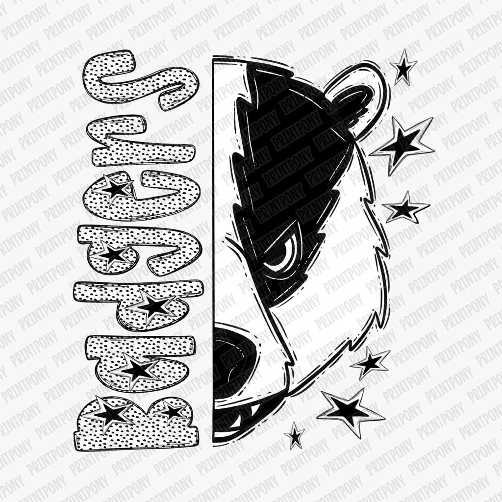 Badgers Mascot DTF Transfer - PrintPony