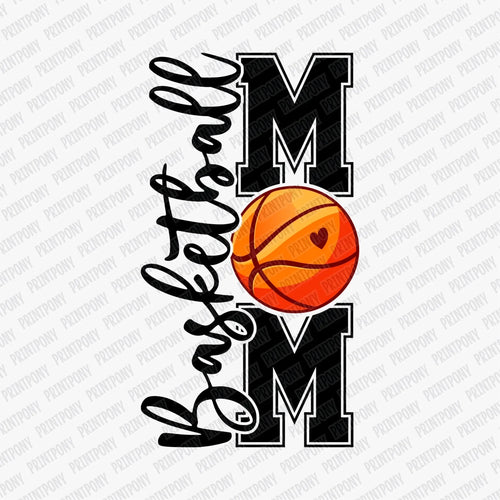 Basketball Mom Vertical DTF Transfer - PrintPony