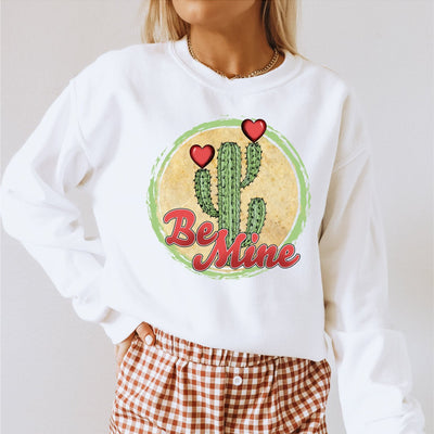 Be Mine Cactus with Hearts DTF Transfer - Print Pony™