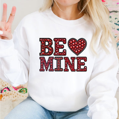 Be Mine Faux Rhinestone DTF Transfer - Print Pony™