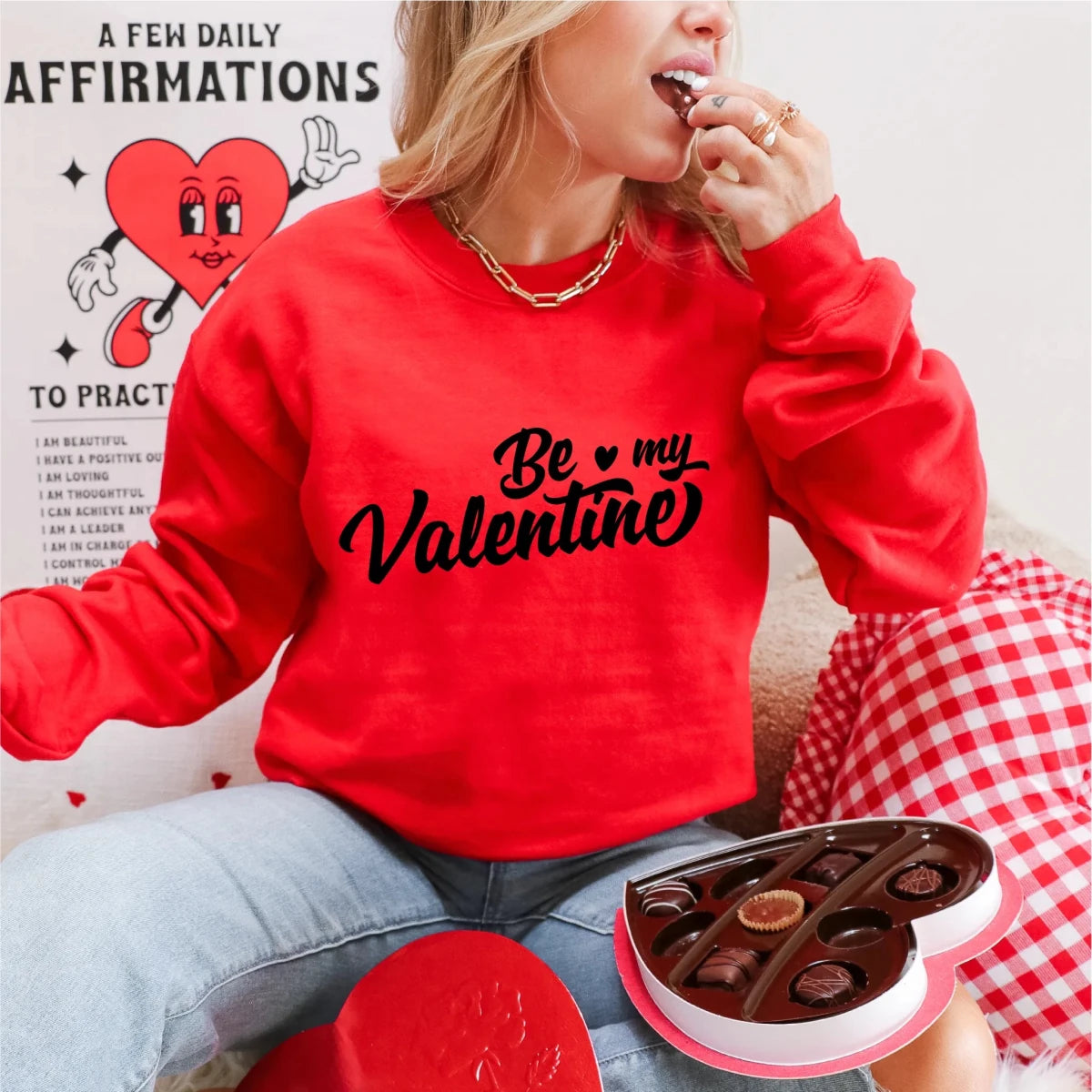 Be My Valentine | Valentine's Day DTF Transfer - PrintPony