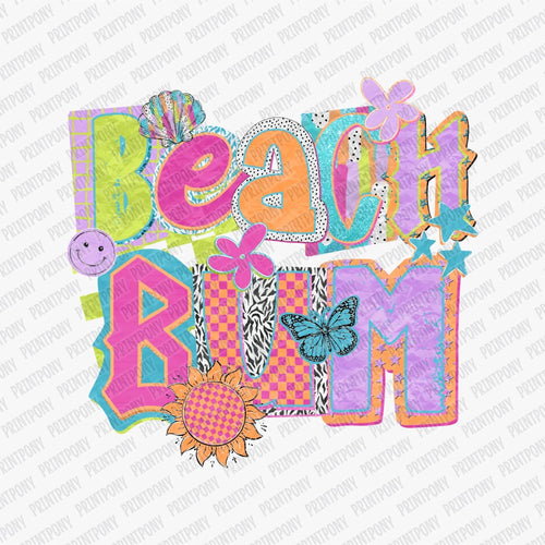 Beach Bum Neon DTF transfer - PrintPony