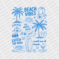 Beach Vibes - DTF transfer - PrintPony
