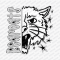 Bearcats Dotted Mascot DTF Transfer - PrintPony