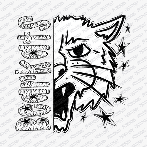 Bearkats Dotted Mascot DTF Transfer - PrintPony